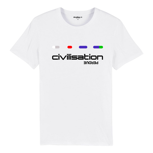 T-shirt Blanc Civilisation Perdue