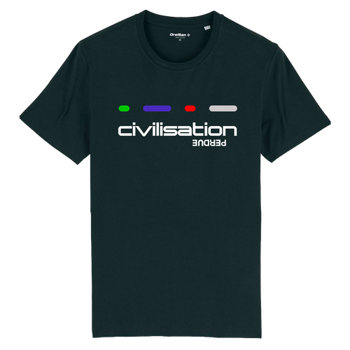 T-shirt noir Civilisation Perdue