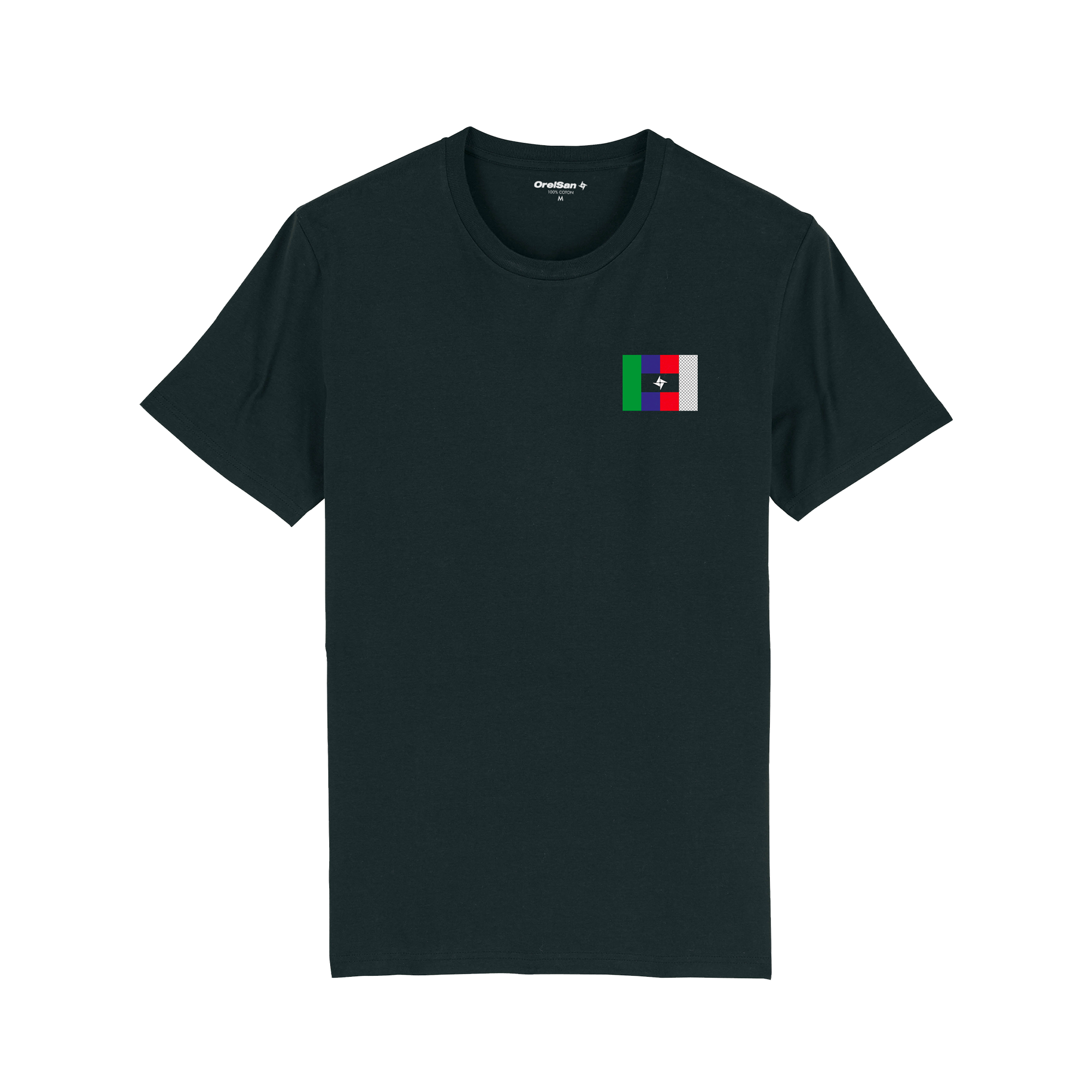 T-shirt noir Drapeau Civilisation
