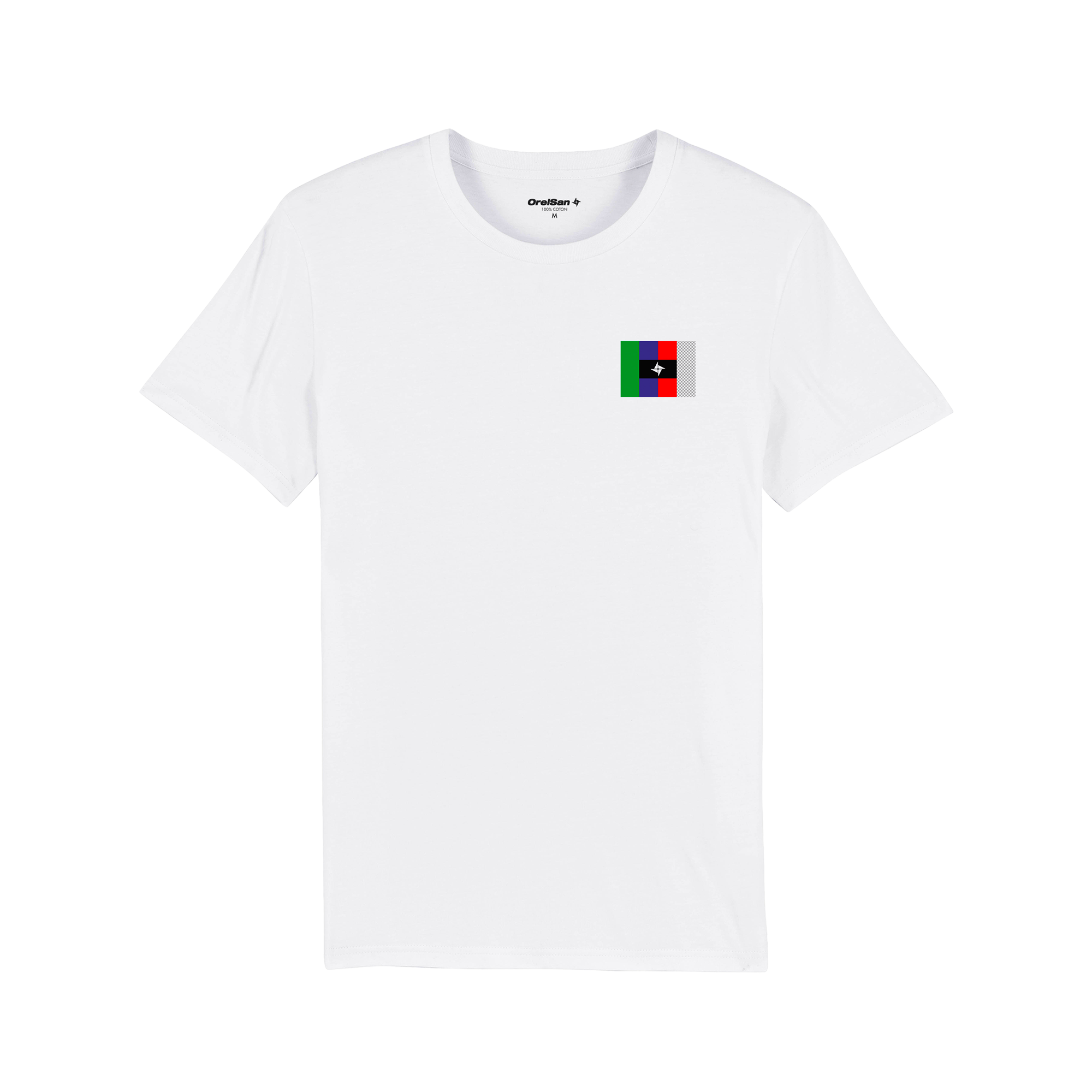 T-shirt blanc Drapeau Civilisation