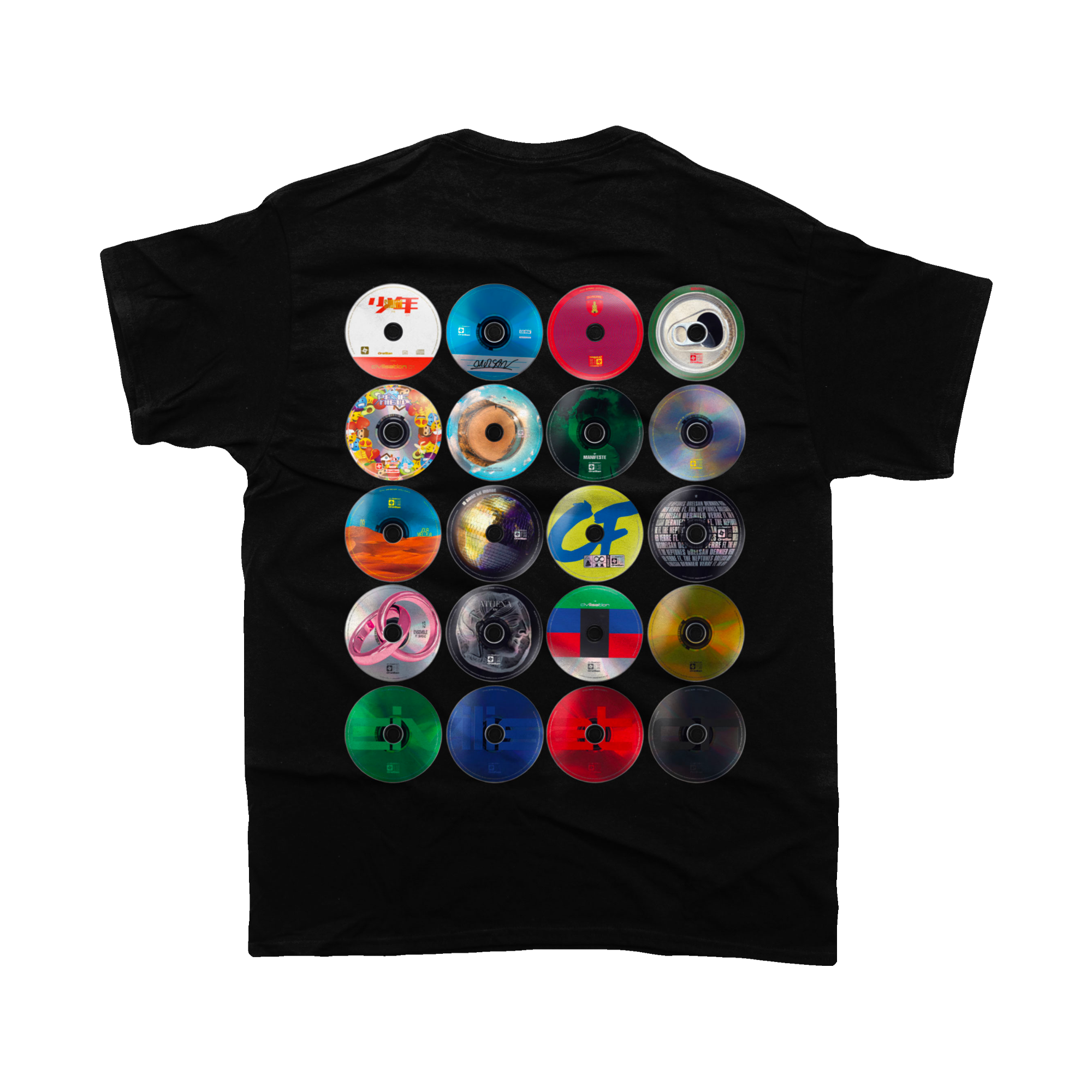 T-shirt CD noir