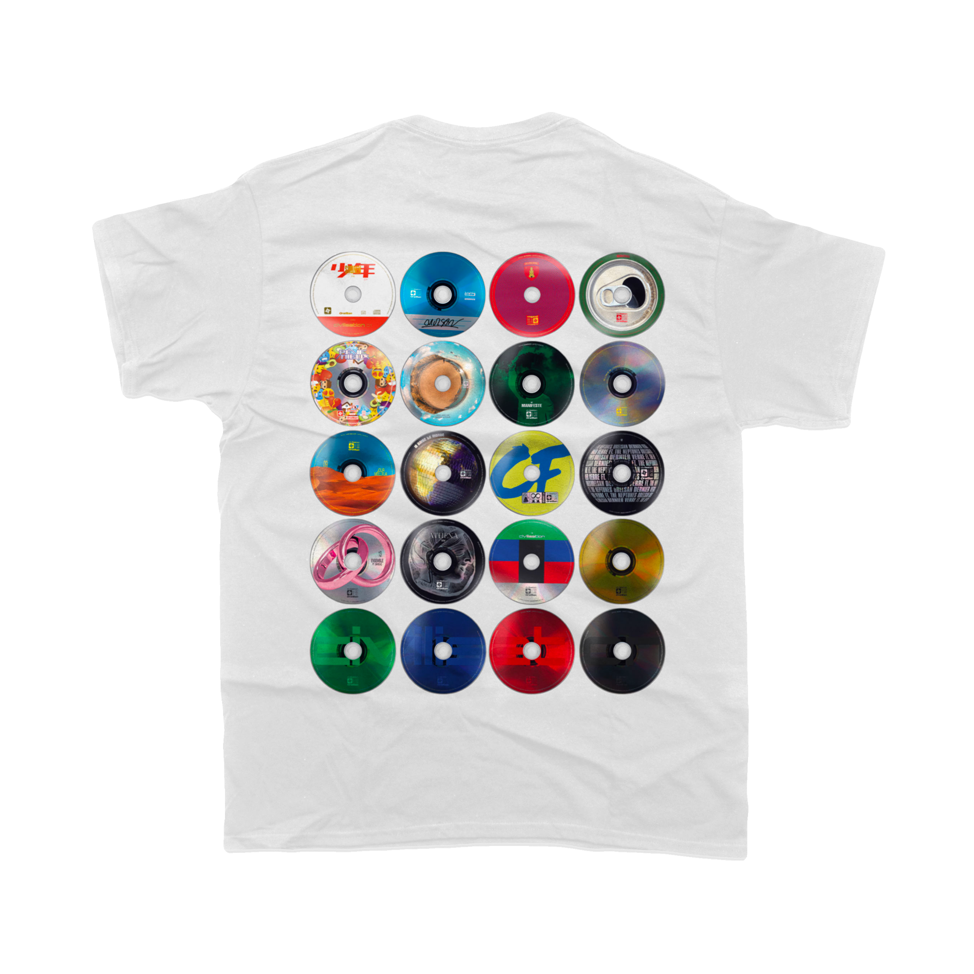T-shirt CD blanc