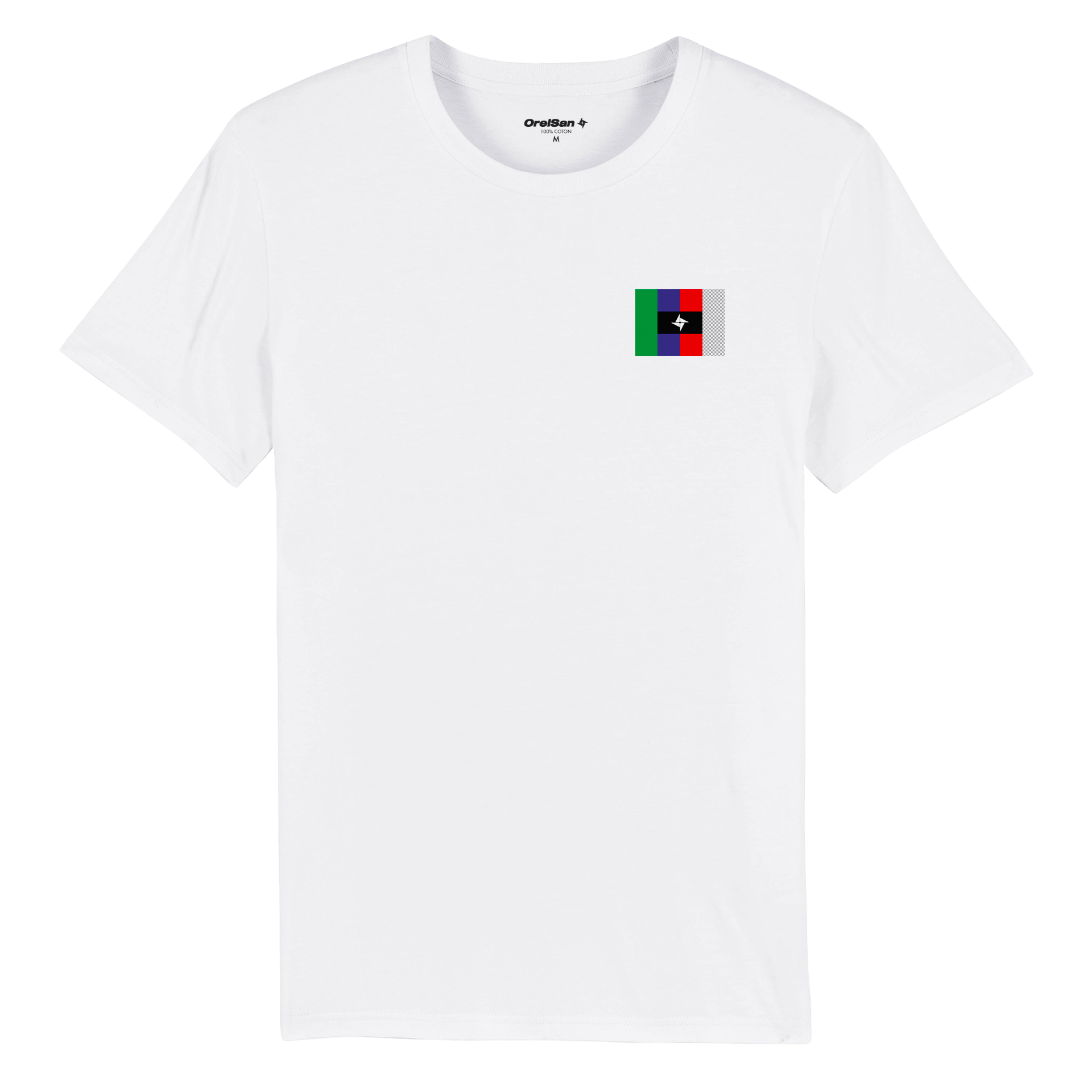 T-shirt blanc Drapeau Civilisation