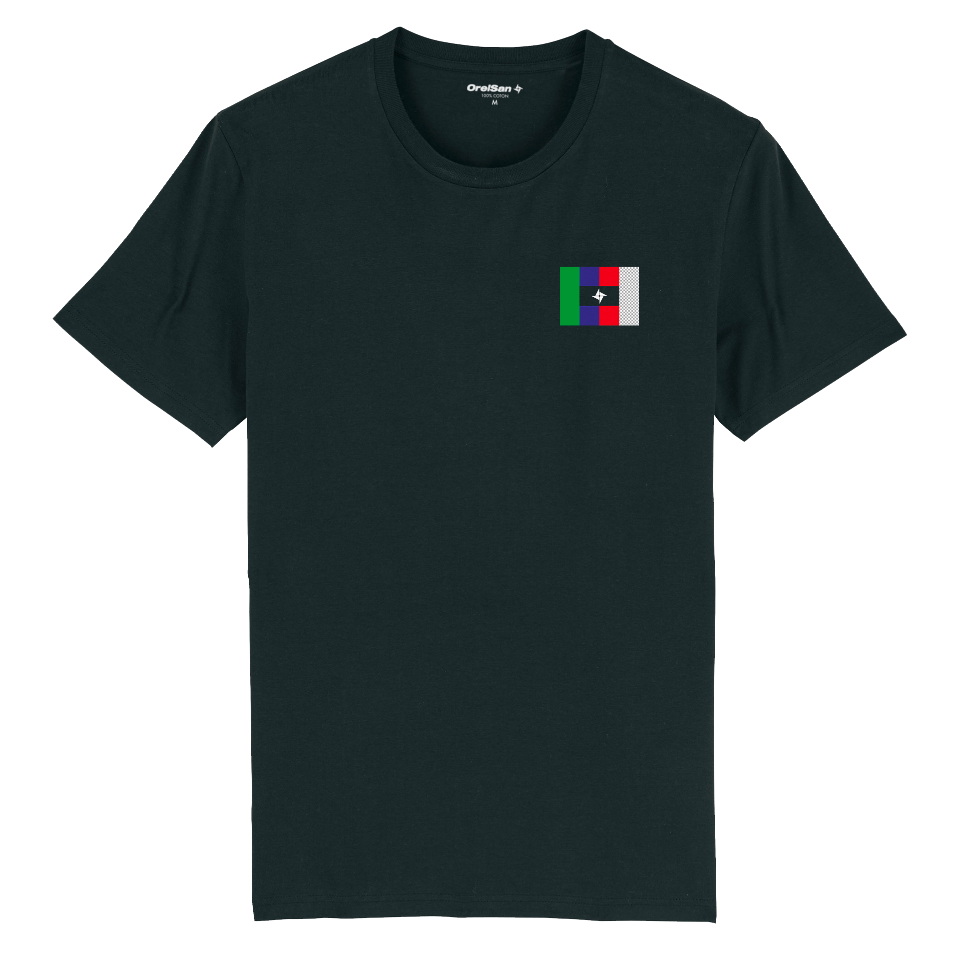 T-shirt noir Drapeau Civilisation