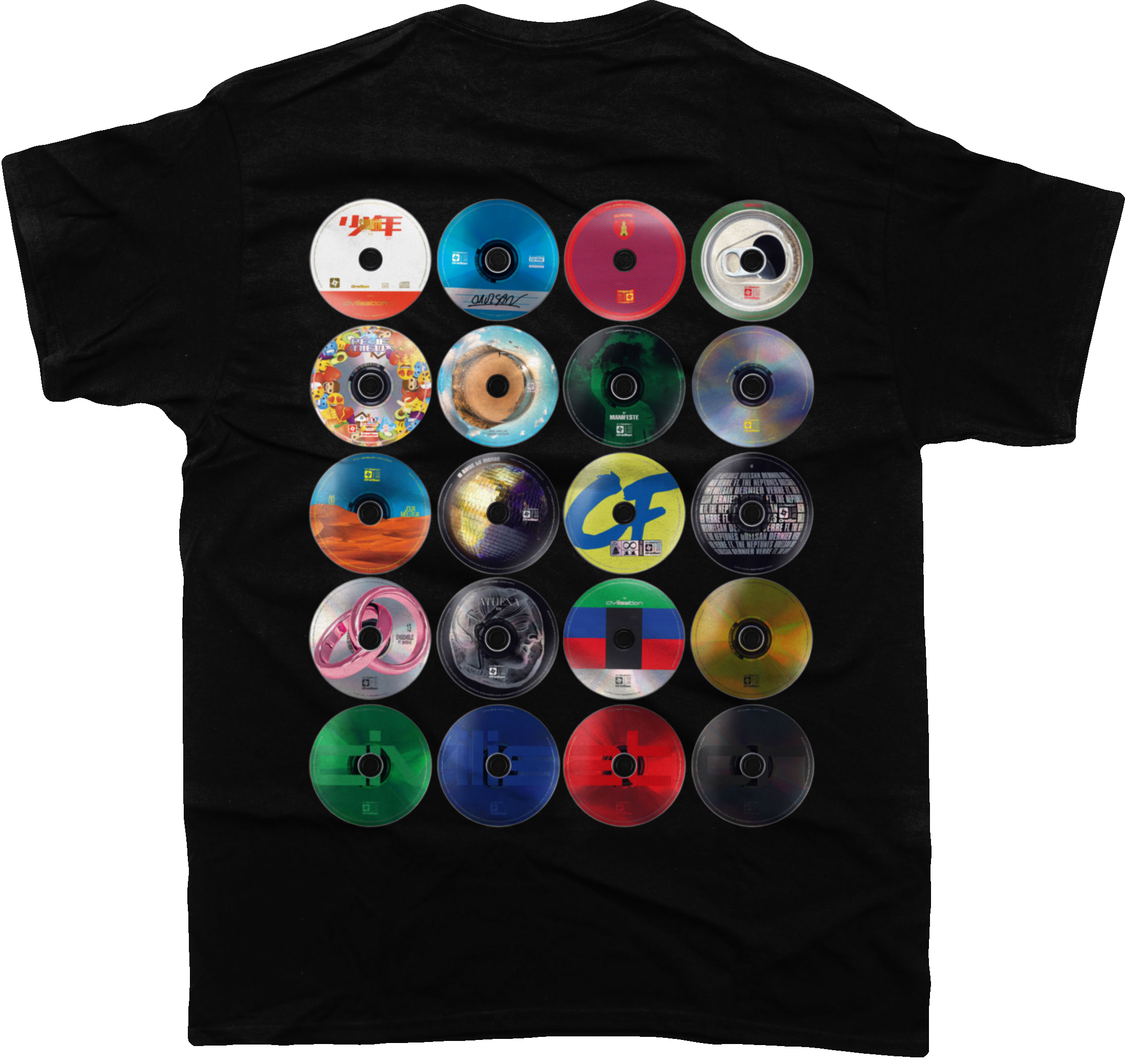 T-shirt CD noir